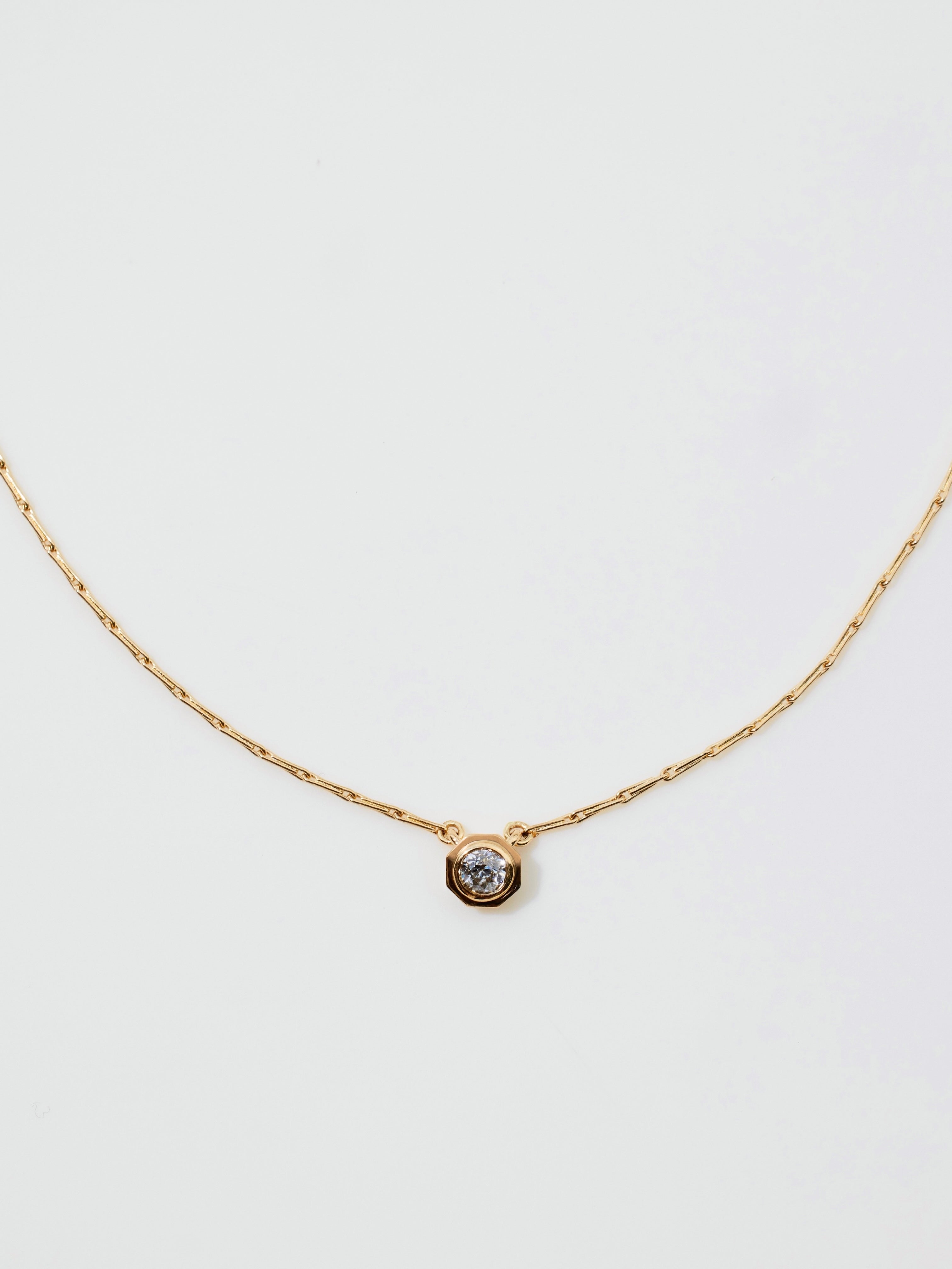 Amoret Diamond Necklace in 18k Yellow, 16"