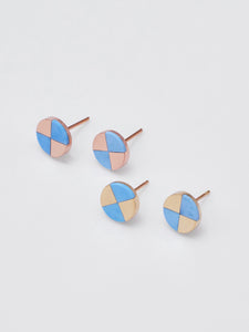 Ray Studs with Lavender Turquoise