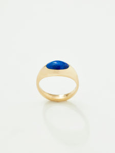 Pia No. 2 Ring with Lapis in 18k Royal, Size 6.5