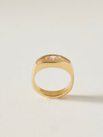 Load image into Gallery viewer, Vesper Ring Featuring a .46ct m Diamond Set in 18k Yellow, Size 6
