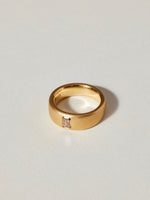 Load image into Gallery viewer, Laing Band in 18k Royal Yellow with .40ct Argyle Brown Diamond, Size 6
