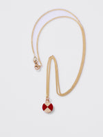 Load image into Gallery viewer, Ray Charm with Red Jasper in 10k Yellow Gold, 18&quot;
