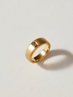 Load image into Gallery viewer, Laing Band in 18k Royal Yellow with .40ct Argyle Brown Diamond, Size 6
