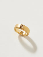 Load image into Gallery viewer, Laing Band in 18k Royal Yellow with .40ct Argyle Brown Diamond, Size 6
