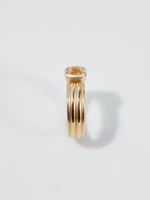 Load image into Gallery viewer, Linea Ring in 14k Blonde with 1.46ct Pale Yellow Montana Sapphire~ Size 6
