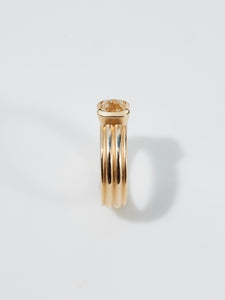 Linea Ring in 14k Blonde with 1.46ct Pale Yellow Montana Sapphire~ Size 6