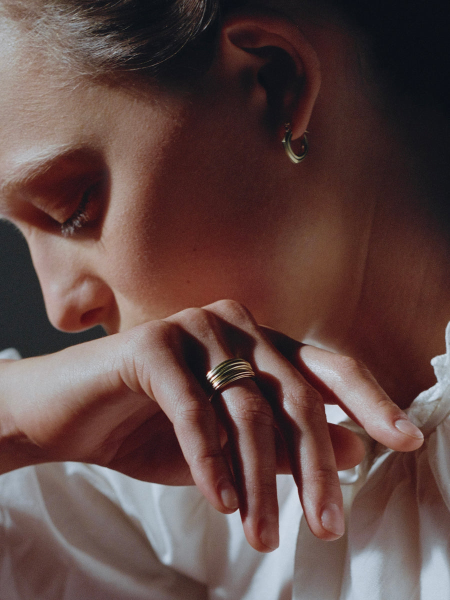 Diamond Fluted Hoops Ursa Major