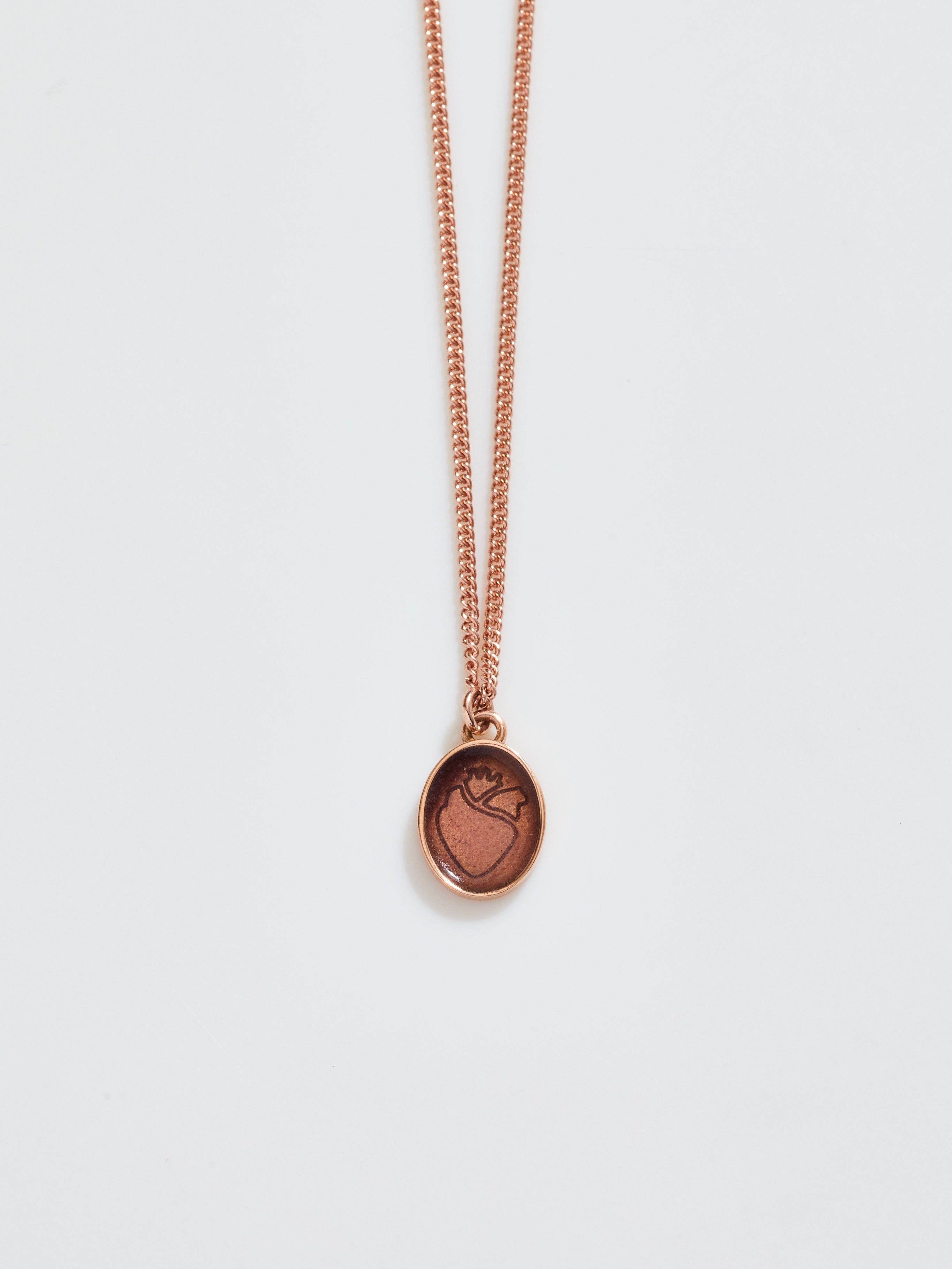 Small Enameled Heart Charm