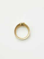 Load image into Gallery viewer, Tulip Solitaire with 1.53ct Diamond in 14k Blonde, Size 6.5
