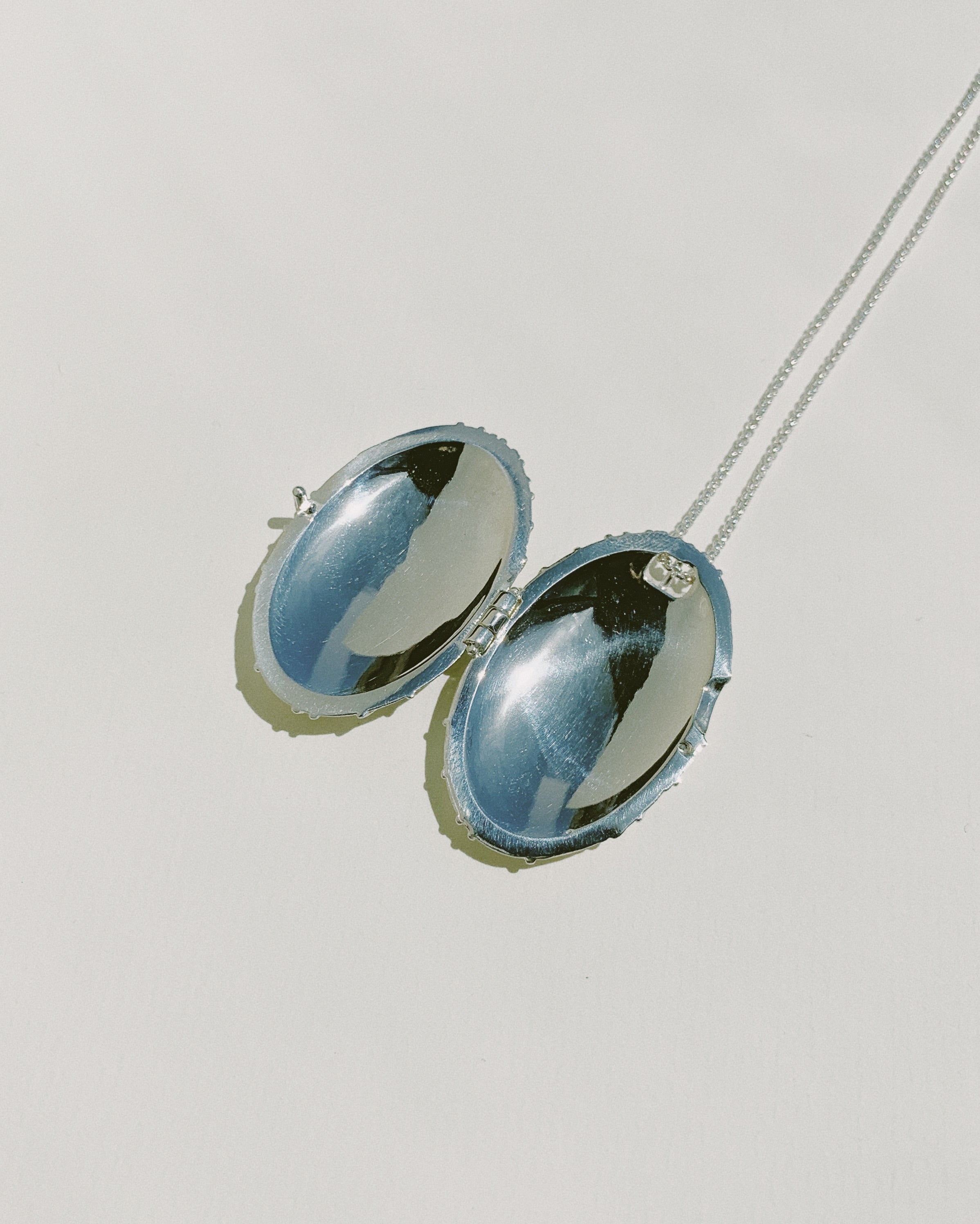 Netted Oval Locket