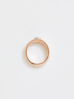 Load image into Gallery viewer, 12.5k Apricot Odell with Platinum Set Antique Diamond, Size 5
