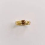 Load image into Gallery viewer, 18k Royal, Wide Column Solitaire, with Fancy Deep Brown .79ct Argyle Diamond
