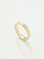 Load image into Gallery viewer, Narrow River Band with Mother of Pearl in 10k Yellow, Size 6
