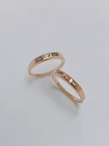 Limited Edition Montana Sapphire Stella in 12.5k Apricot Gold