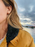 Load image into Gallery viewer, Ray Studs with Red Jasper
