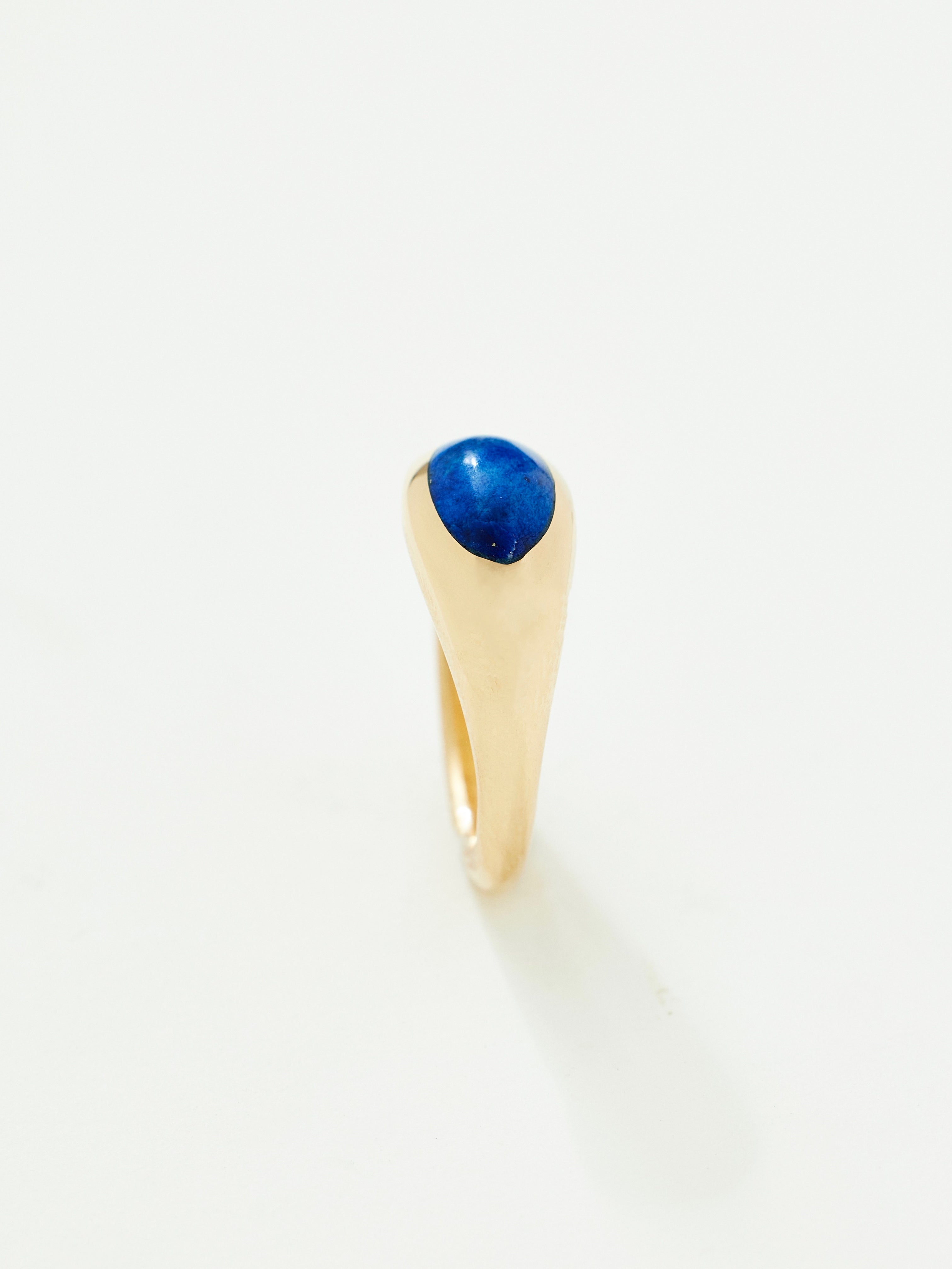 Pia No. 2 Ring with Lapis in 18k Royal, Size 6.5