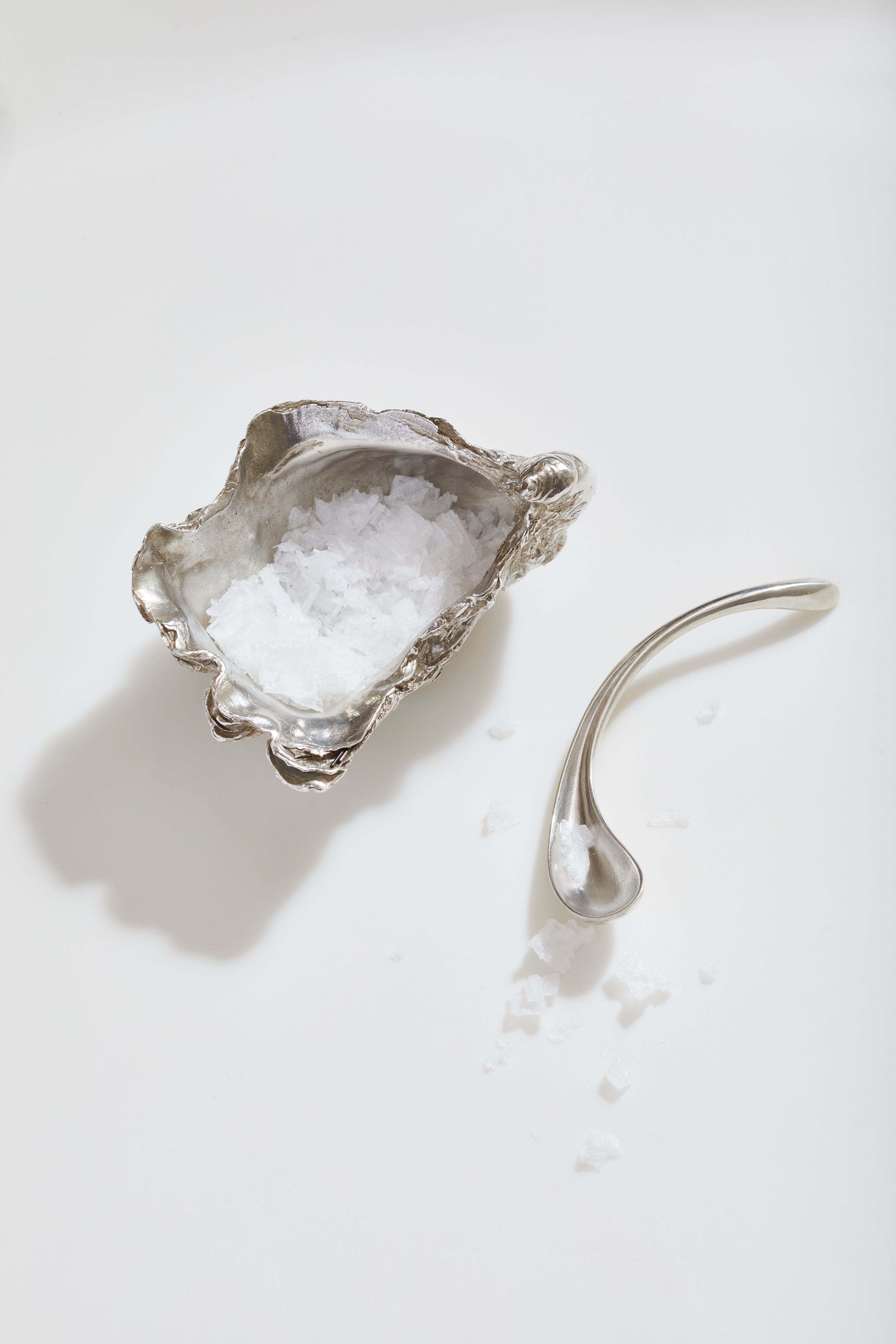 Sterling Oyster Shell Server and Spoon