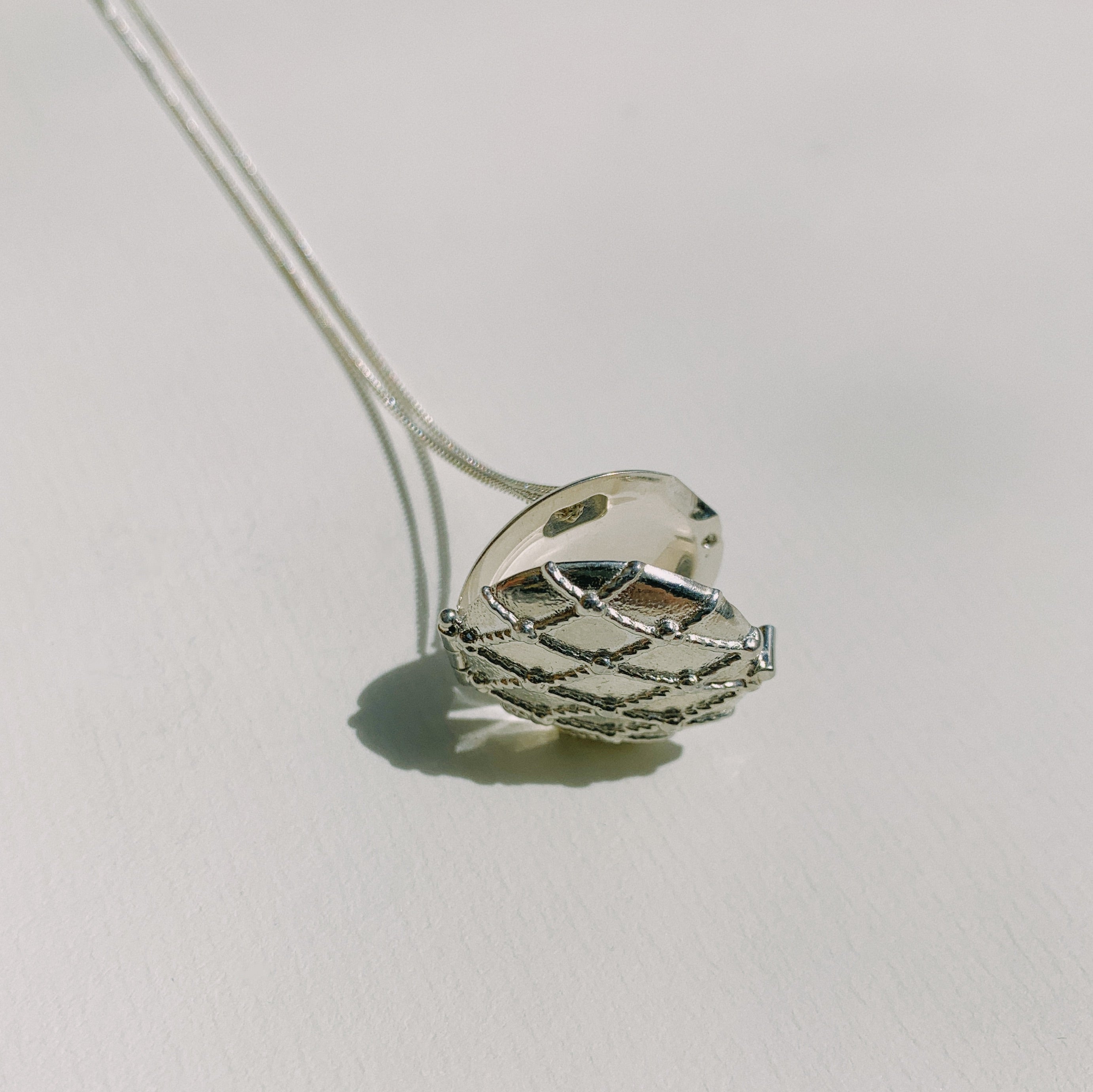 Netted Round Locket