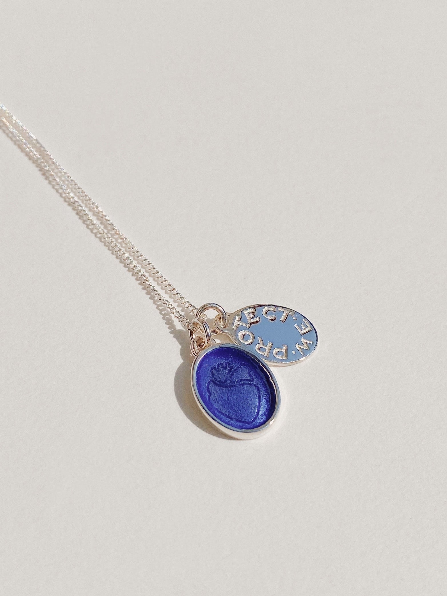 Small Enameled Heart Charm